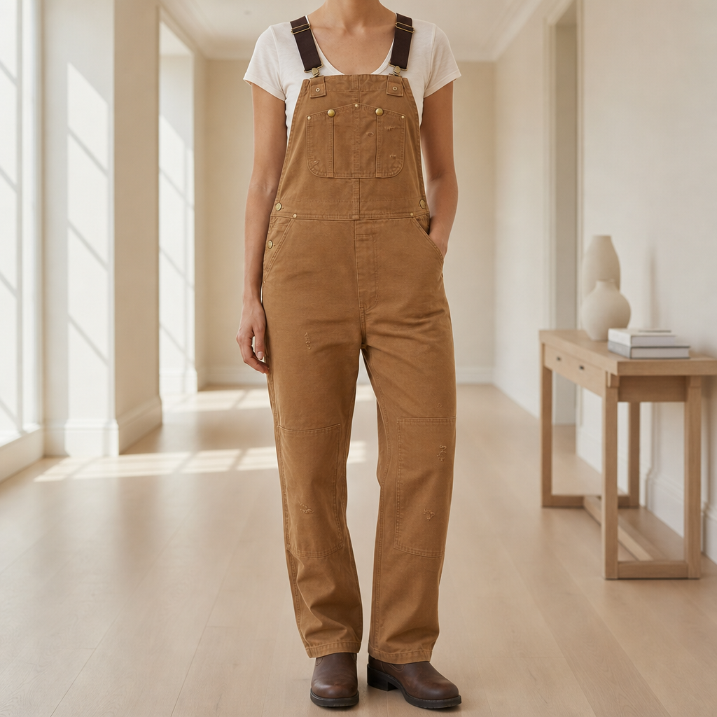 Rab Canvas Bib Overalls in Brown