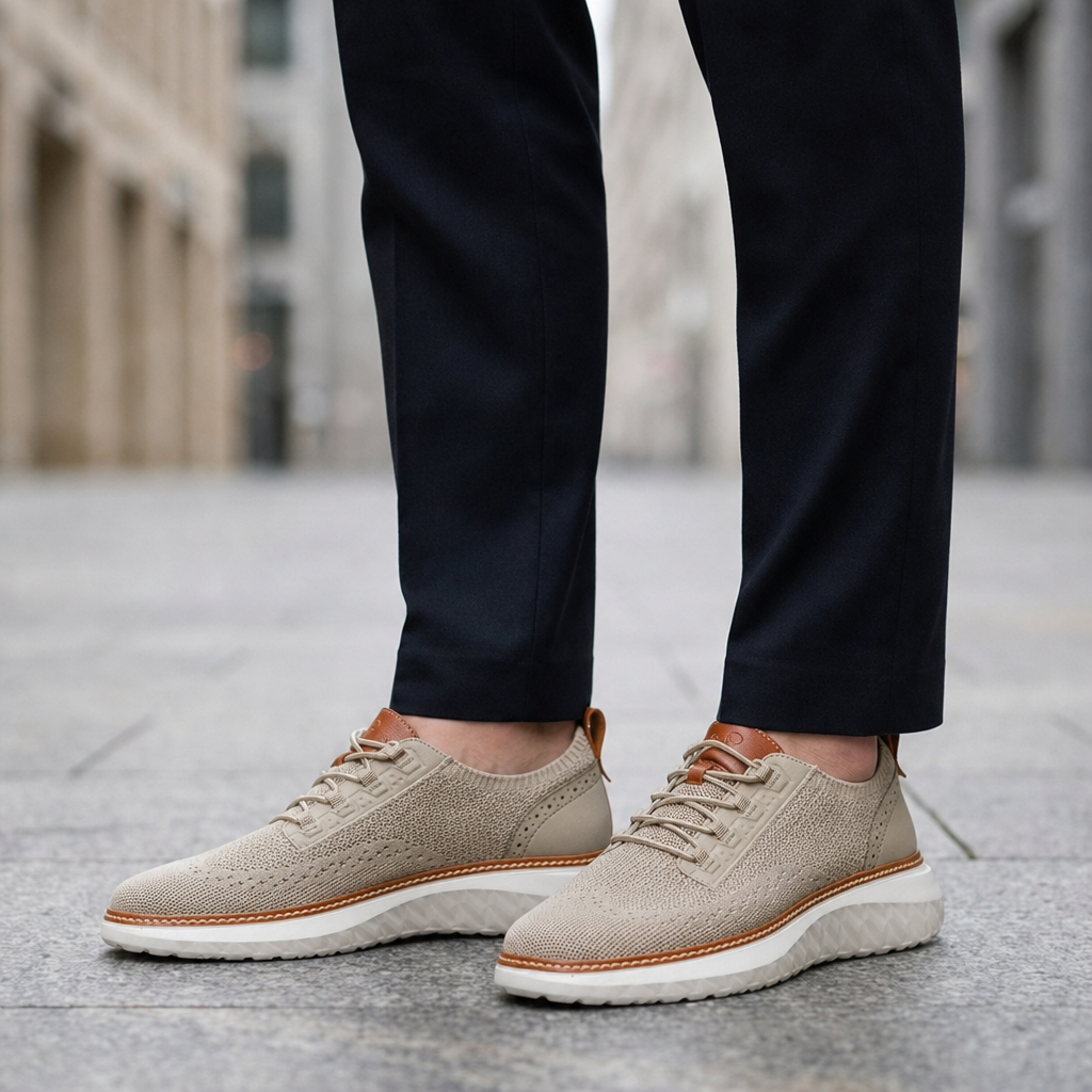 Cavtat Mesh Knit Sneakers in Khaki