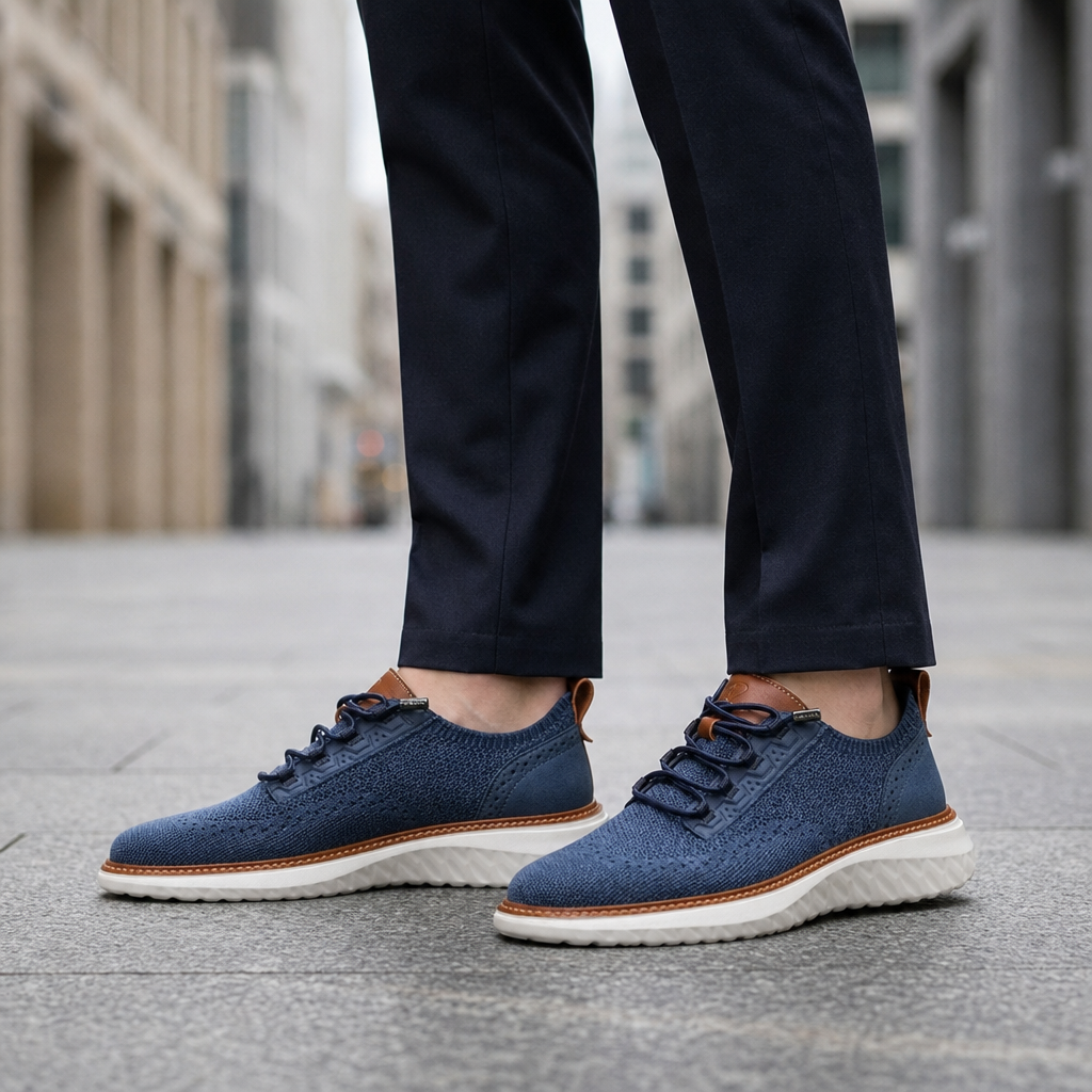 Cavtat Mesh Knit Sneakers in Blue