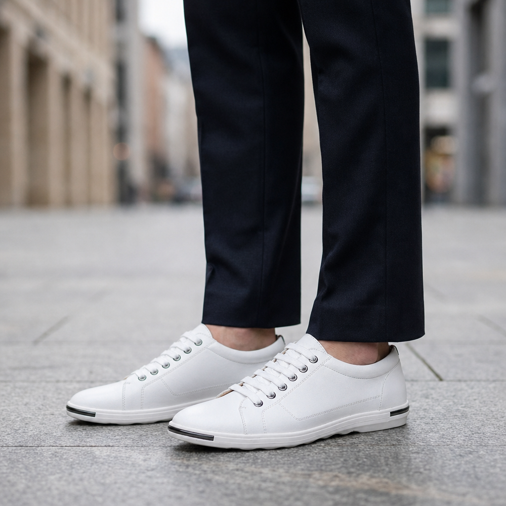 Oviedo Leather Casual Sneakers in White