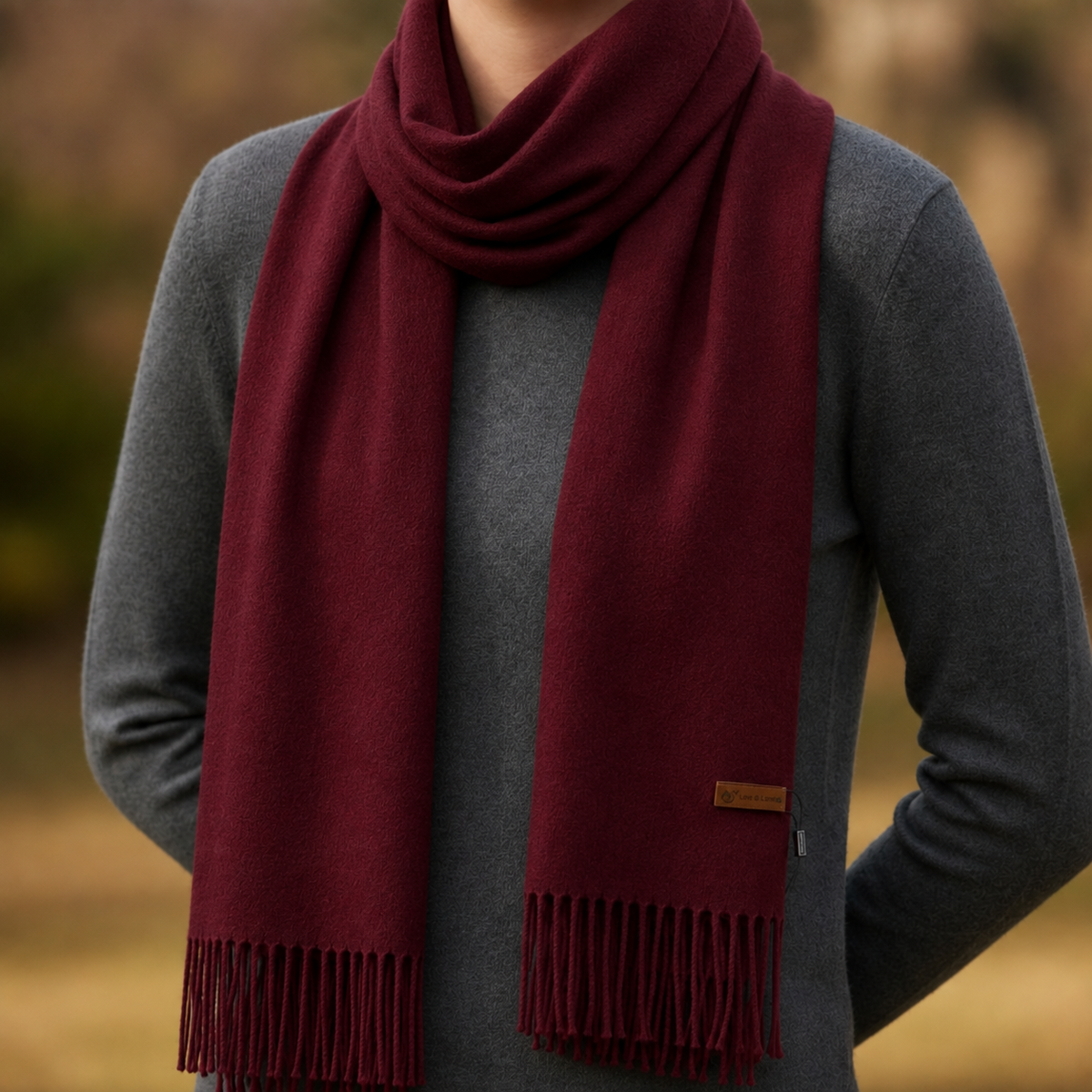 Sagres Tassel Cashmere Scarf