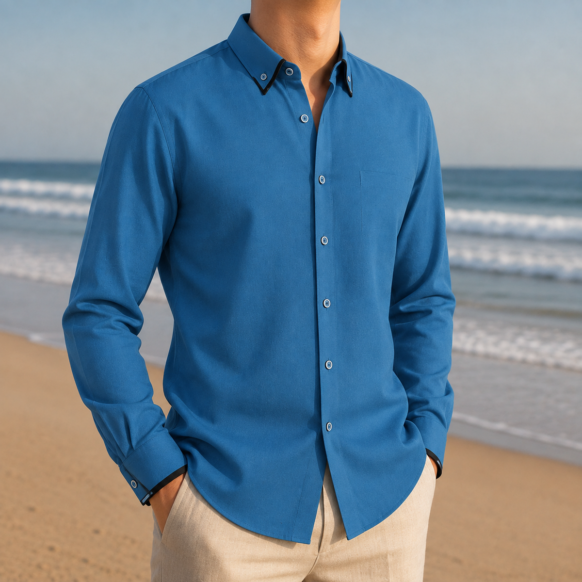 Cortona Contrast Collar Dress Shirt