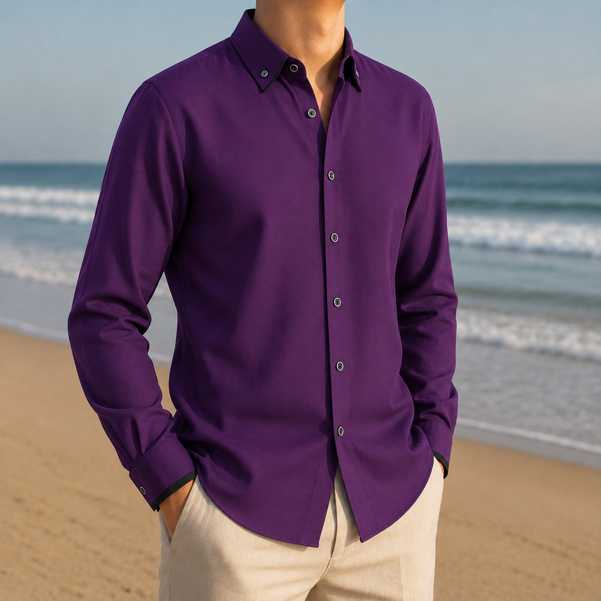 Cortona Contrast Collar Dress Shirt