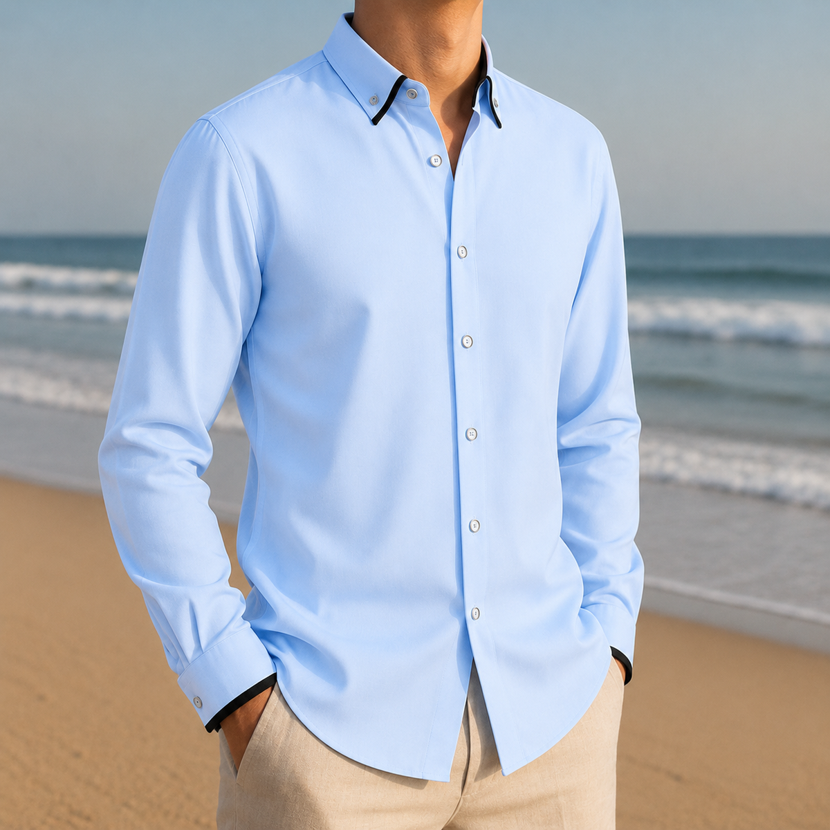 Cortona Contrast Collar Dress Shirt