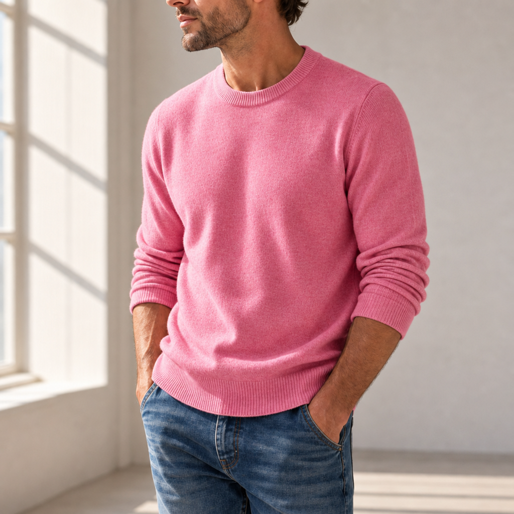 Cascais Cashmere Blend Sweater in Pink