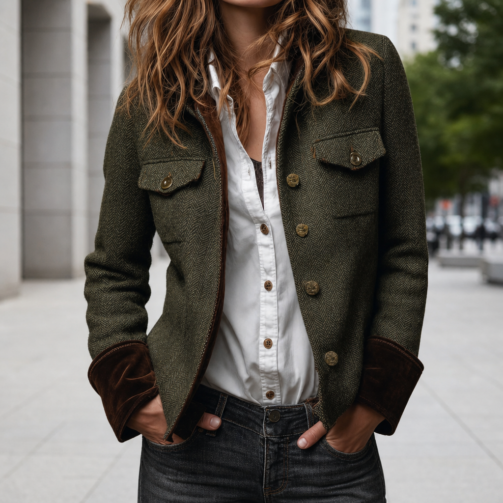 Gaeta Herringbone Tweed Jacket