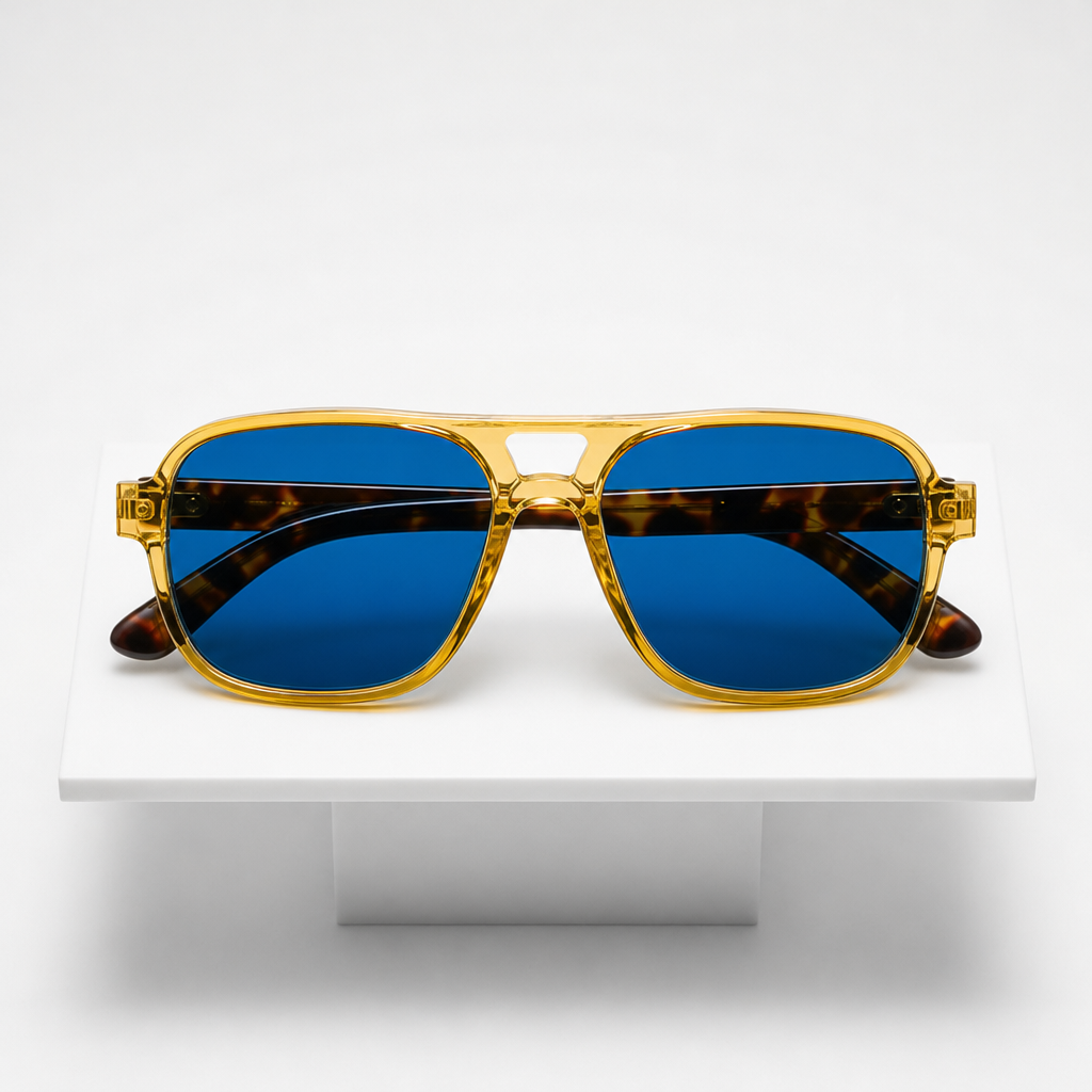 Men's Modica Sunglasses in Azure Tortoise
