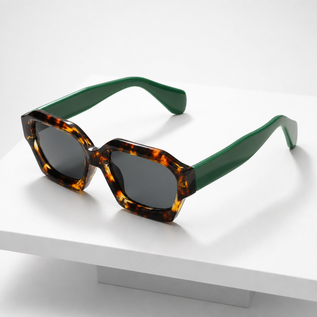 Women's Naxos Sunglasses in Leopard Green